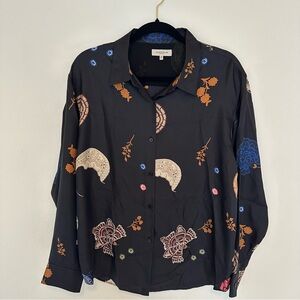 Rae Bohemia Bloom Silk Twill Shirt - Lafayette 148 New York